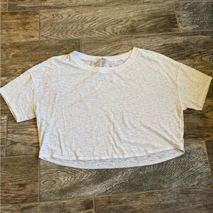 Lululemon white crop top size 10